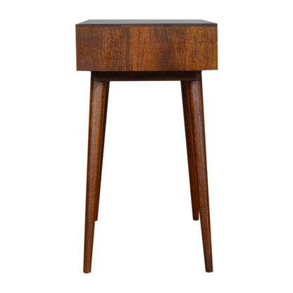 Tile Carve Chestnut Console Table