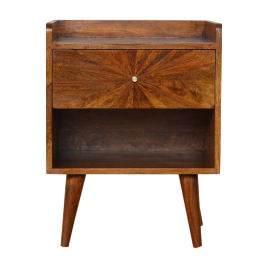 Sunrise Chestnut Bedside Table