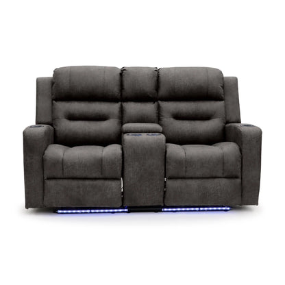 C-Love Tech Electric Recliner Brown 2 Seater Sofa - Luxe Home Comforts