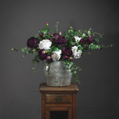 Aged Stone Ceramic Vase - Luxe Home Comforts