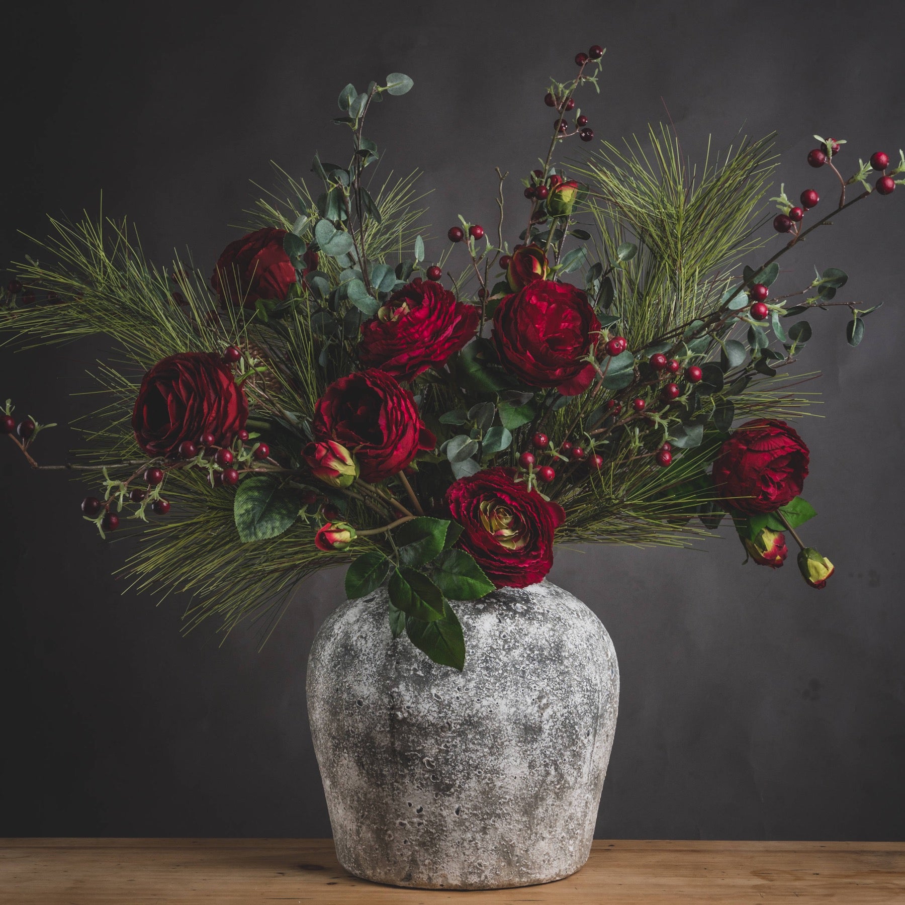 Aged Stone Ceramic Vase - Luxe Home Comforts