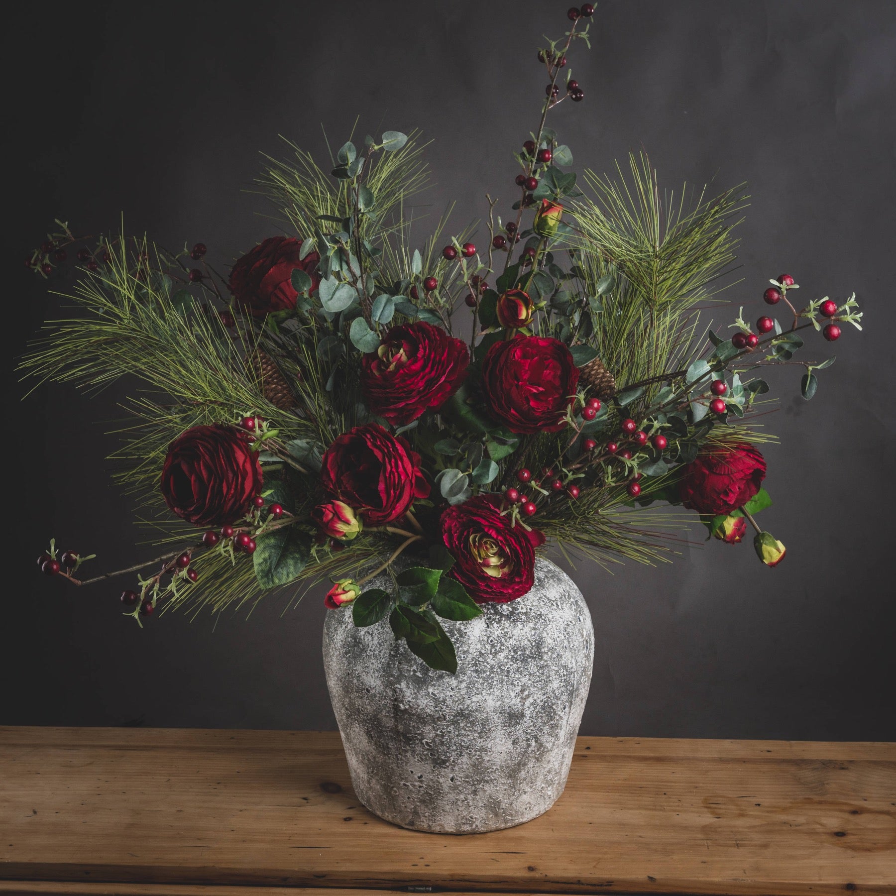 Aged Stone Ceramic Vase - Luxe Home Comforts