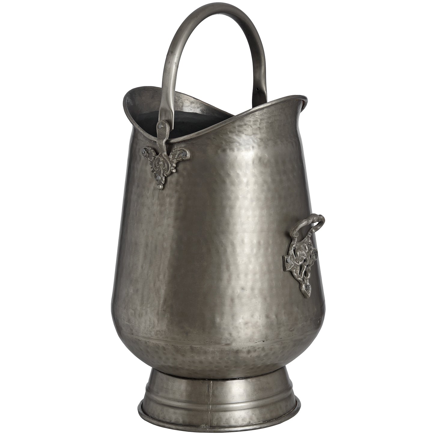 Antique Pewter Coal Bucket - Luxe Home Comforts