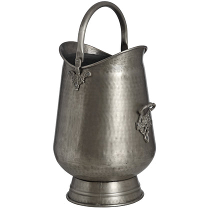 Antique Pewter Coal Bucket - Luxe Home Comforts