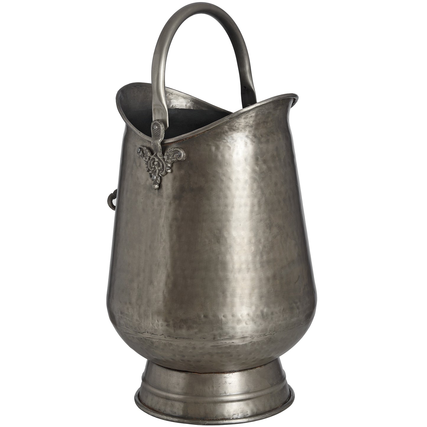 Antique Pewter Coal Bucket - Luxe Home Comforts