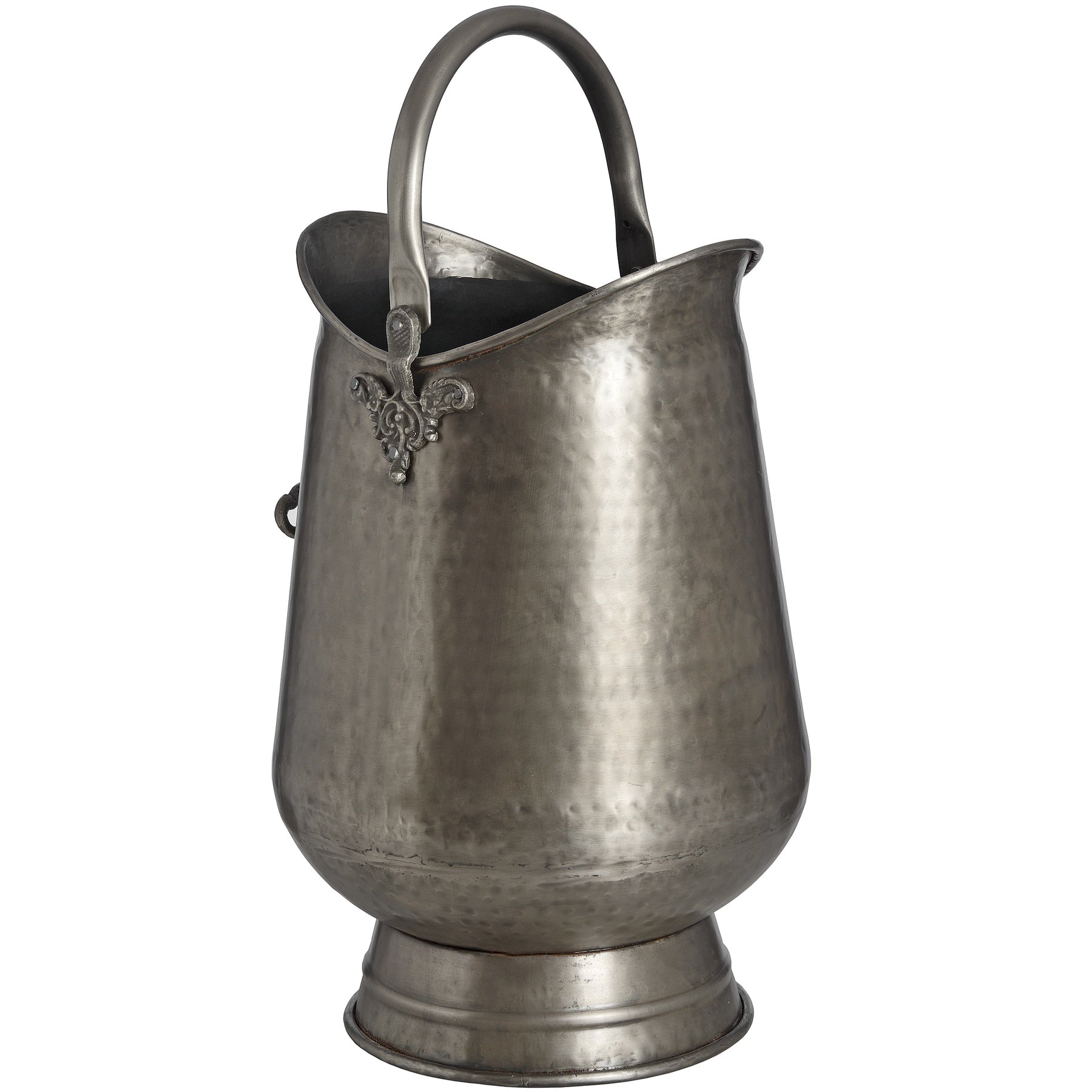 Antique Pewter Coal Bucket - Luxe Home Comforts