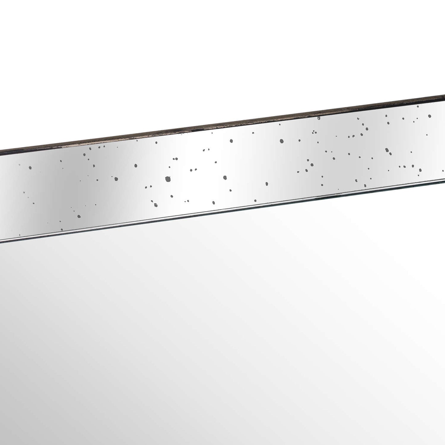 Astor Distressed Large Mirrored Tray With Wooden Detailing - Luxe Home Comforts