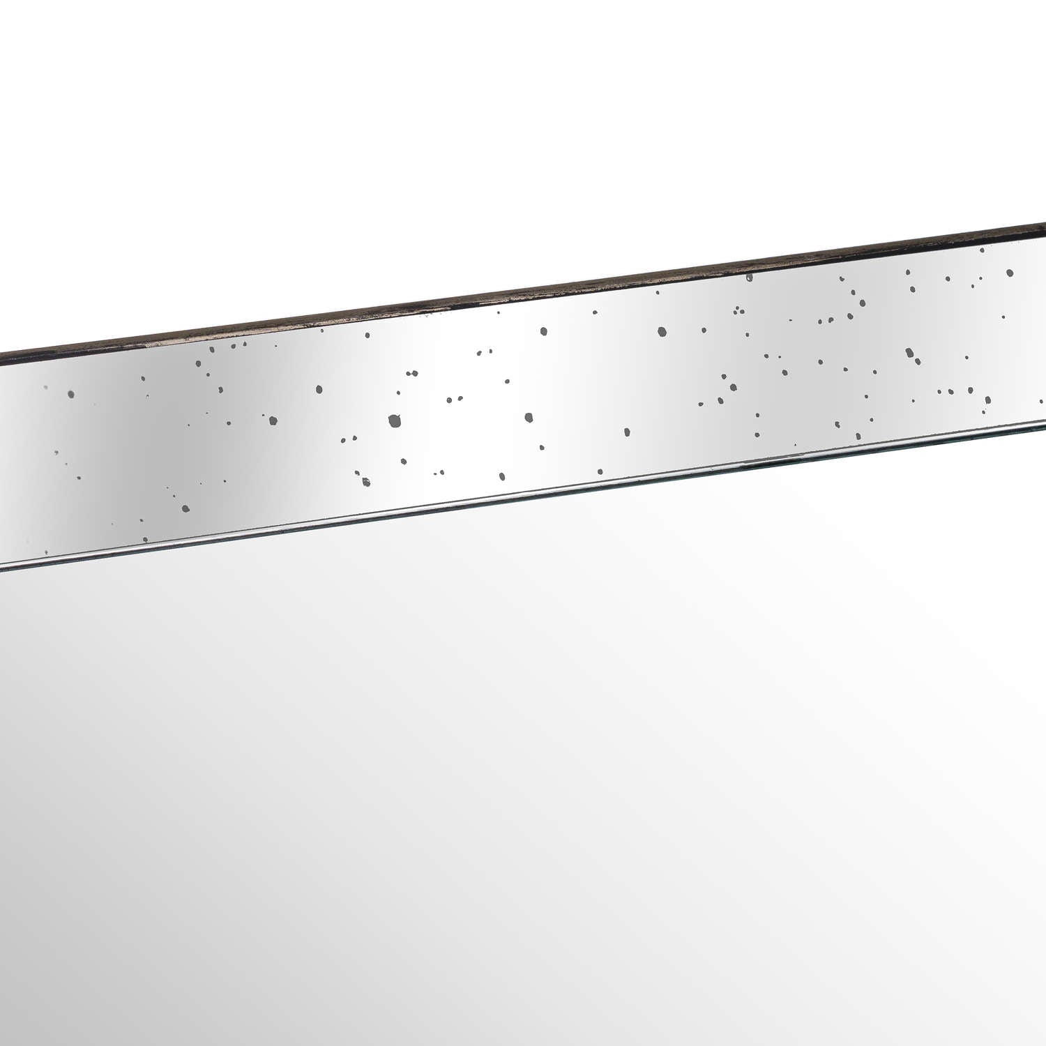 Astor Distressed Large Mirrored Tray With Wooden Detailing - Luxe Home Comforts