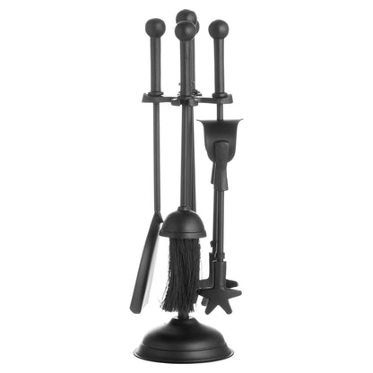 Ball Topped Companion Set In Black - Luxe Home Comforts
