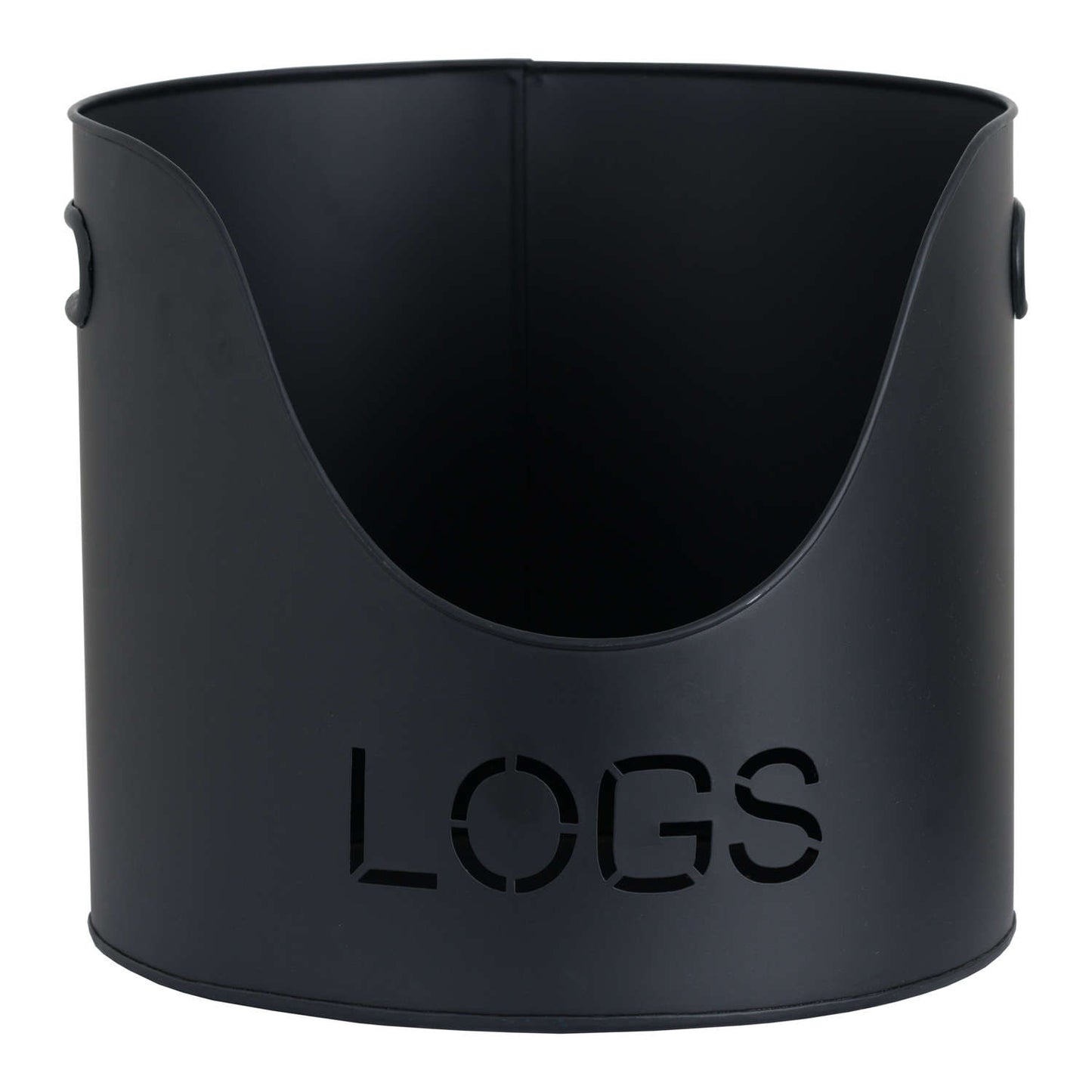 Black Finish Logs And Kindling Buckets & Matchstick Holder - Luxe Home Comforts