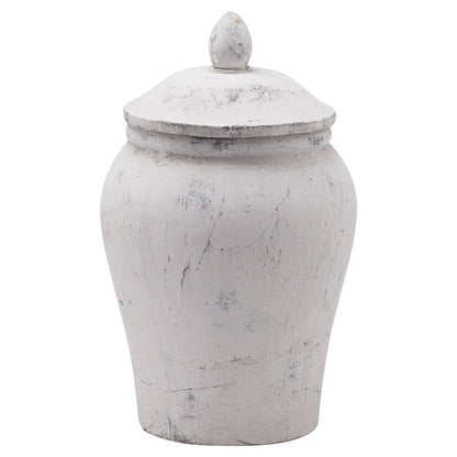 Bloomville Stone Ginger Jar - Luxe Home Comforts