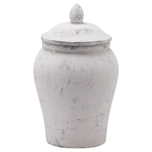 Bloomville Stone Ginger Jar - Luxe Home Comforts