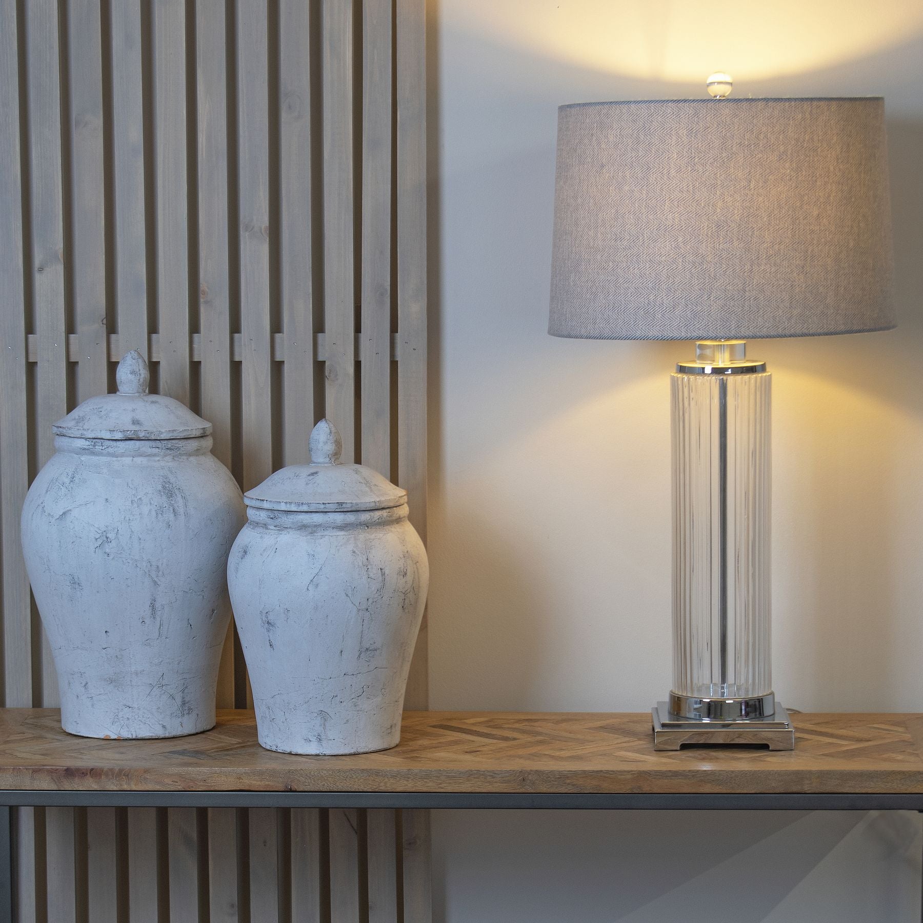 Bloomville Stone Ginger Jar - Luxe Home Comforts