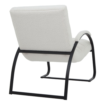 Boucle Ribbed Ark Chair - Luxe Home Comforts