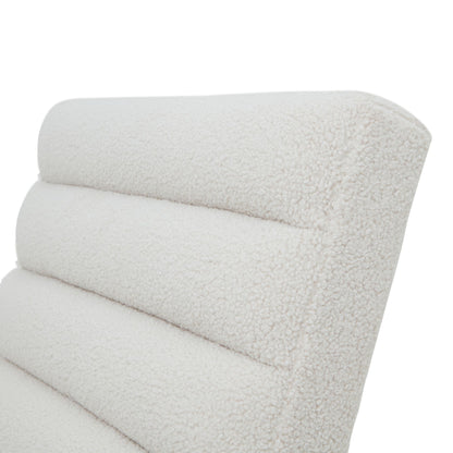 Boucle Ribbed Ark Chair - Luxe Home Comforts