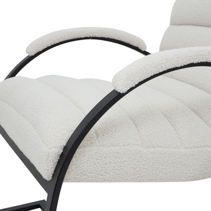 Boucle Ribbed Ark Chair - Luxe Home Comforts