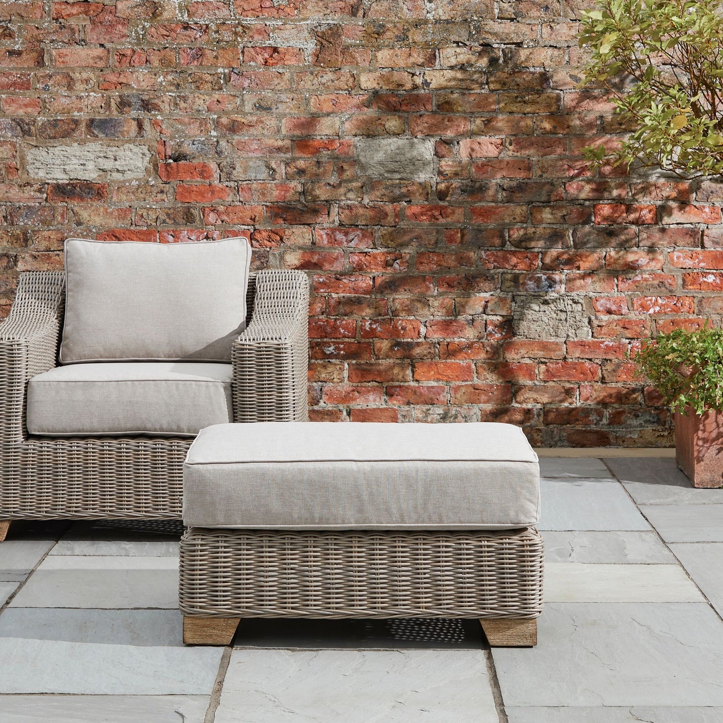 Capri Collection Outdoor Foot Stool - Luxe Home Comforts