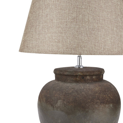 Castello Aged Stone Ceramic Table Lamp - Luxe Home Comforts