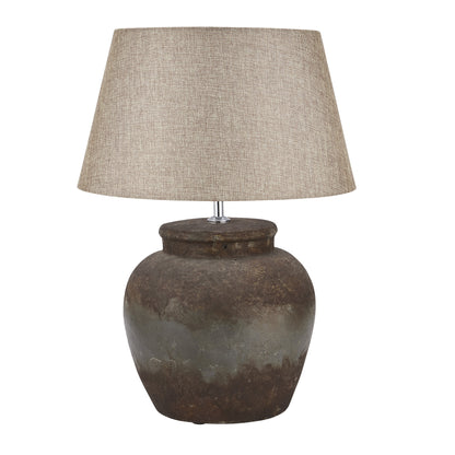 Castello Aged Stone Ceramic Table Lamp - Luxe Home Comforts