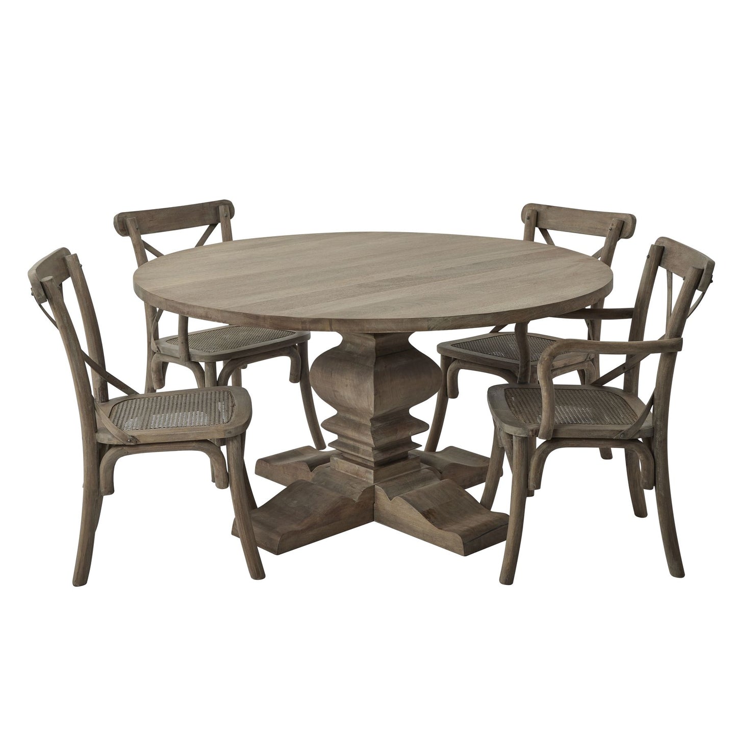 Copgrove Collection Round Pedestal Dining Table - Luxe Home Comforts