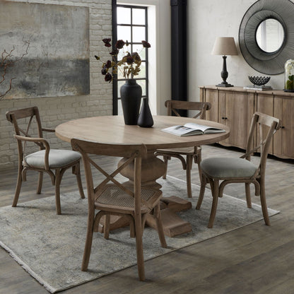 Copgrove Collection Round Pedestal Dining Table - Luxe Home Comforts
