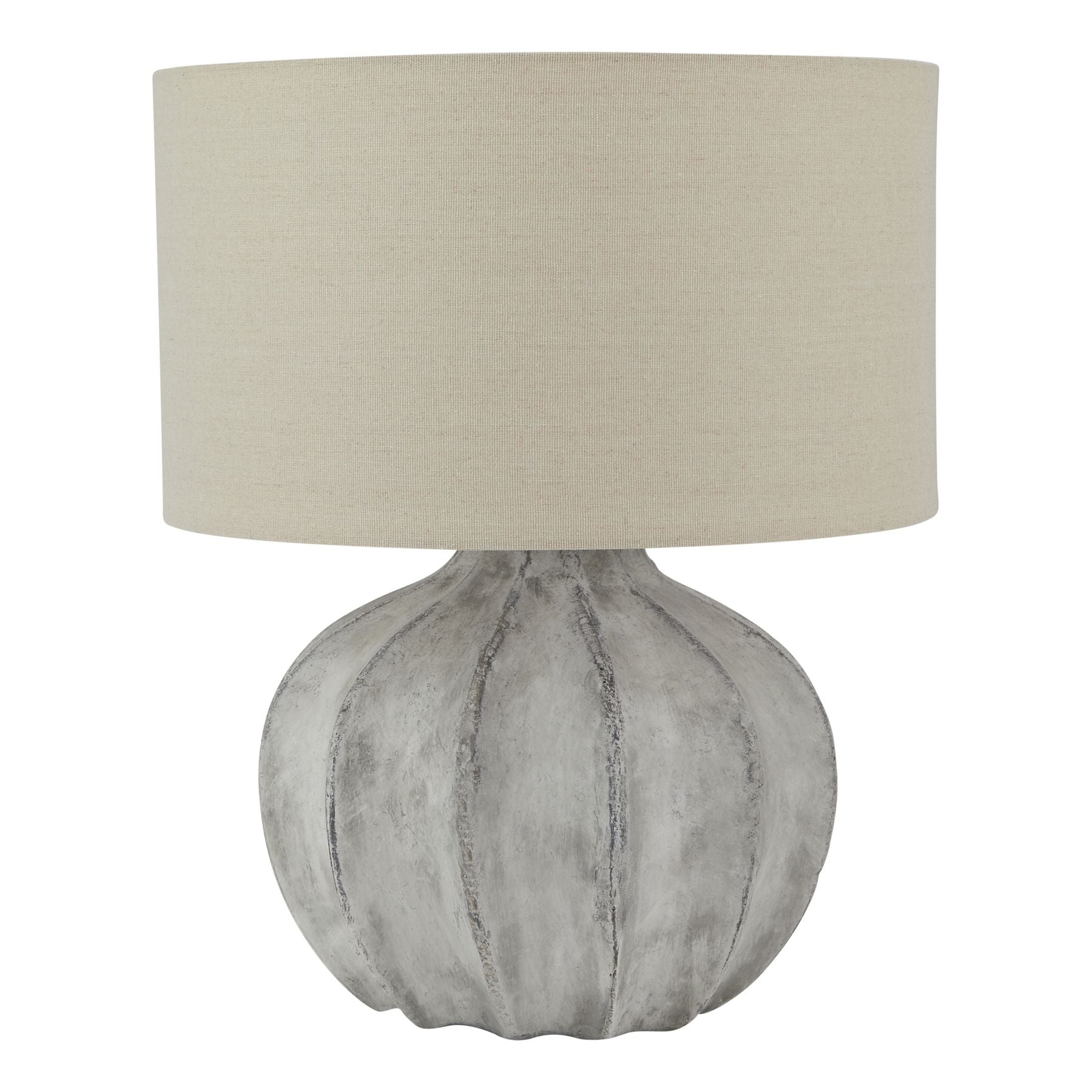 Darcy Antique White Flute Lamp - Luxe Home Comforts