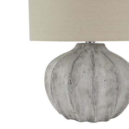 Darcy Antique White Flute Lamp - Luxe Home Comforts