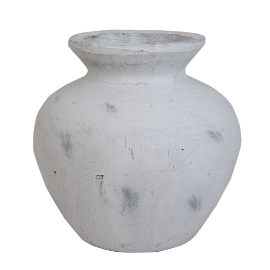Darcy Antique White Vase - Luxe Home Comforts