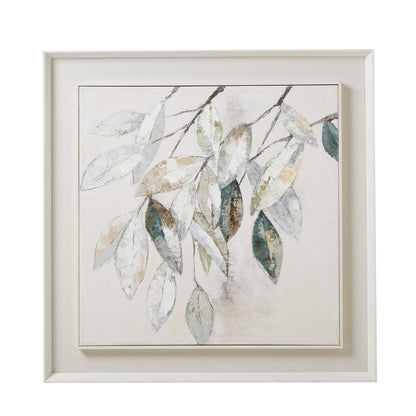 Dolce Mottle Leaf Framed Painting On Canvas - Luxe Home Comforts