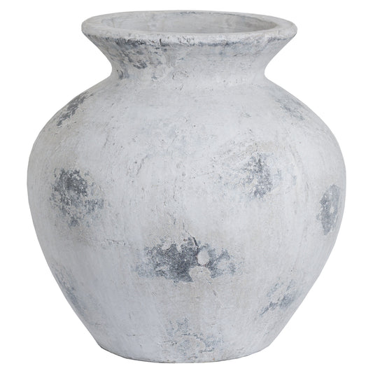 Downton Large Antique White Vase - Luxe Home Comforts