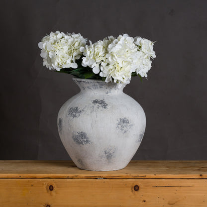 Downton Large Antique White Vase - Luxe Home Comforts