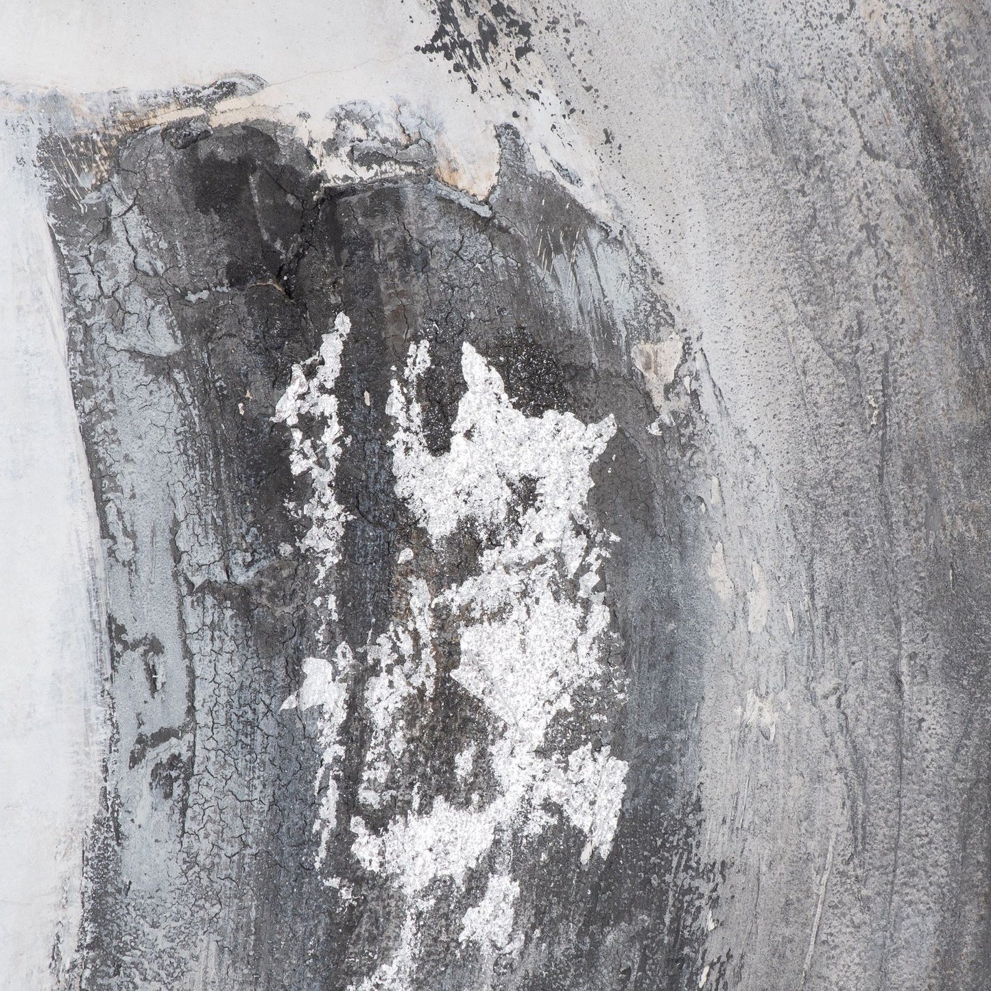 Galaxy Silver And Grey Hand Painted Canvas - Luxe Home Comforts