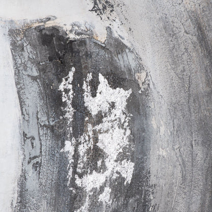 Galaxy Silver And Grey Hand Painted Canvas - Luxe Home Comforts