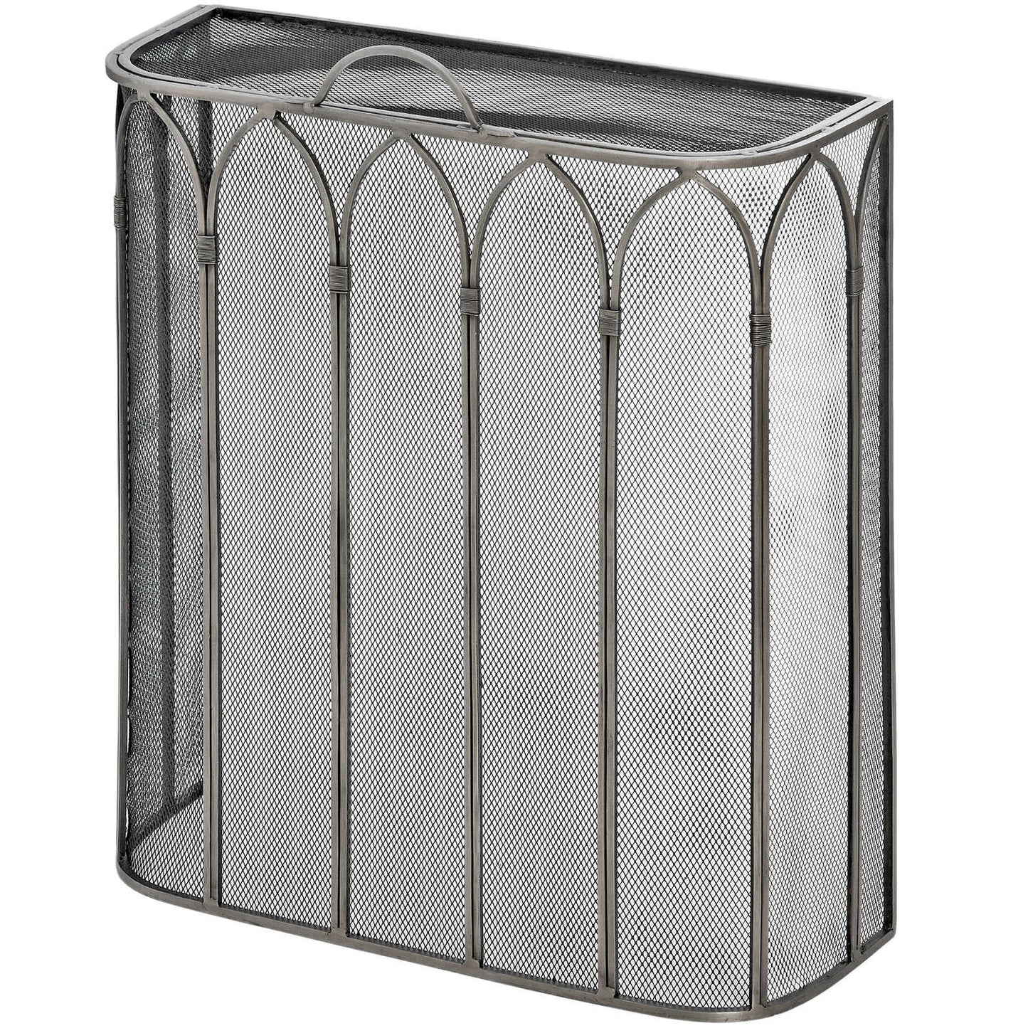 Gothic Antique Pewter Firescreen - Luxe Home Comforts