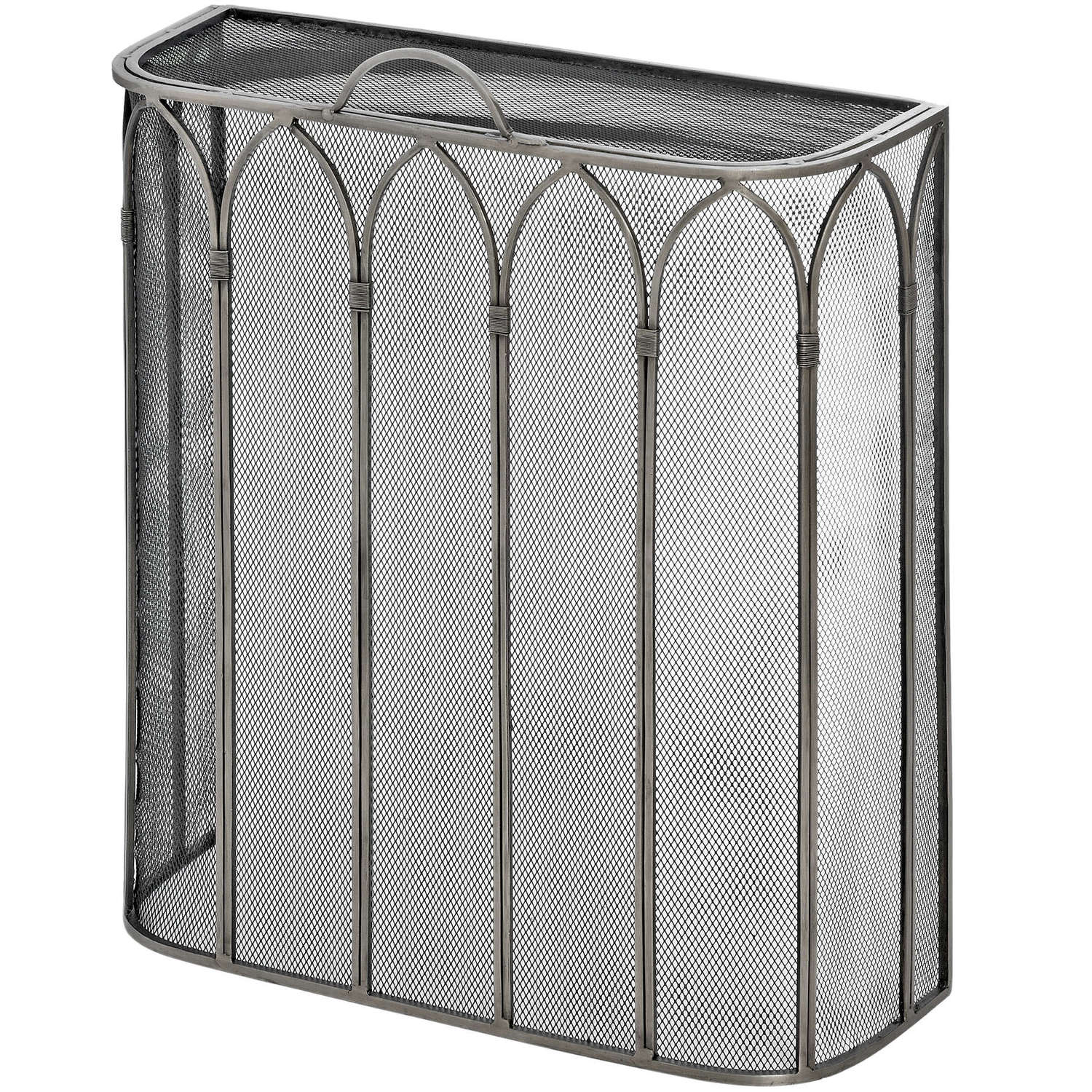 Gothic Antique Pewter Firescreen - Luxe Home Comforts