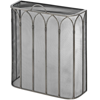 Gothic Antique Pewter Firescreen - Luxe Home Comforts