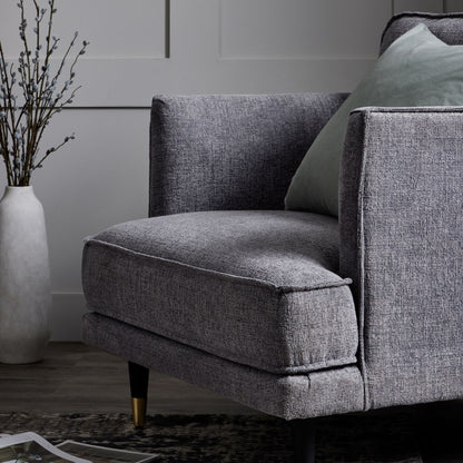 Hampton Grey Large Arm Chair - Luxe Home Comforts