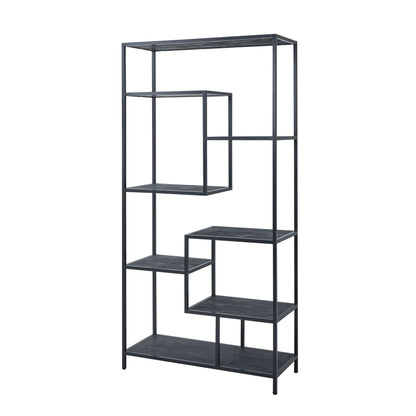 Large Black Multi Shelf Unit - Luxe Home Comforts