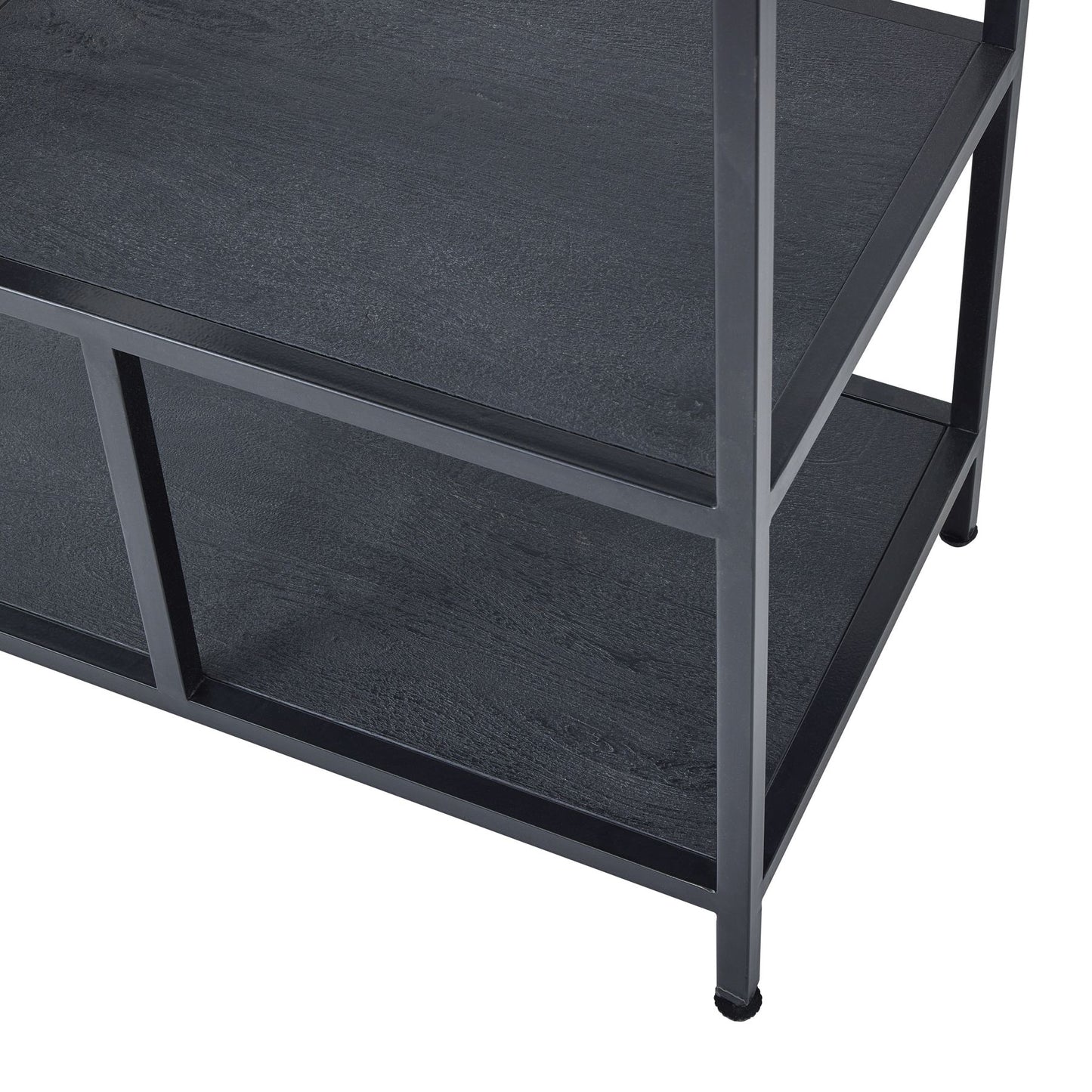 Large Black Multi Shelf Unit - Luxe Home Comforts