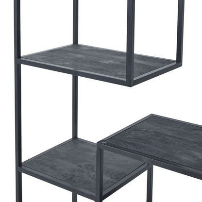 Large Black Multi Shelf Unit - Luxe Home Comforts