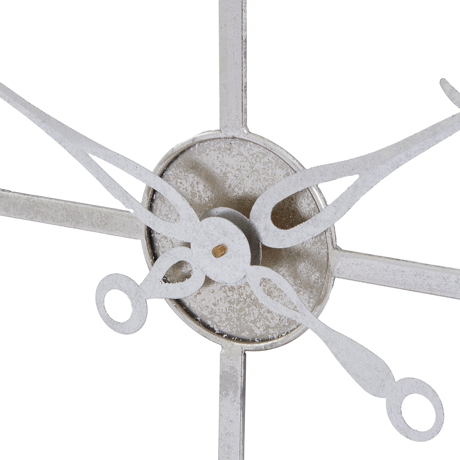 Large Silver Foil Skeleton Wall Clock - Luxe Home Comforts