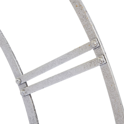 Large Silver Foil Skeleton Wall Clock - Luxe Home Comforts