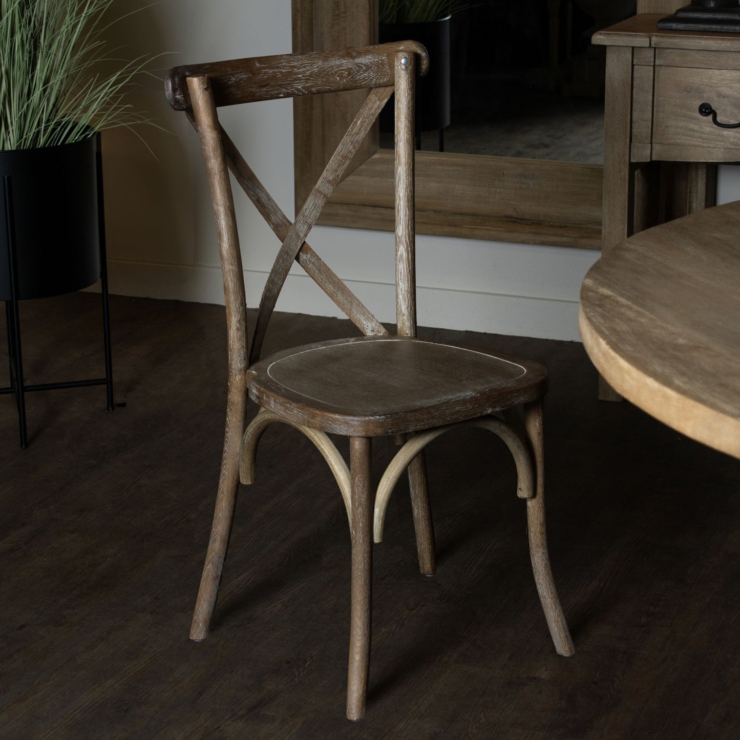 Light Oak Back Dining Chair - Luxe Home Comforts