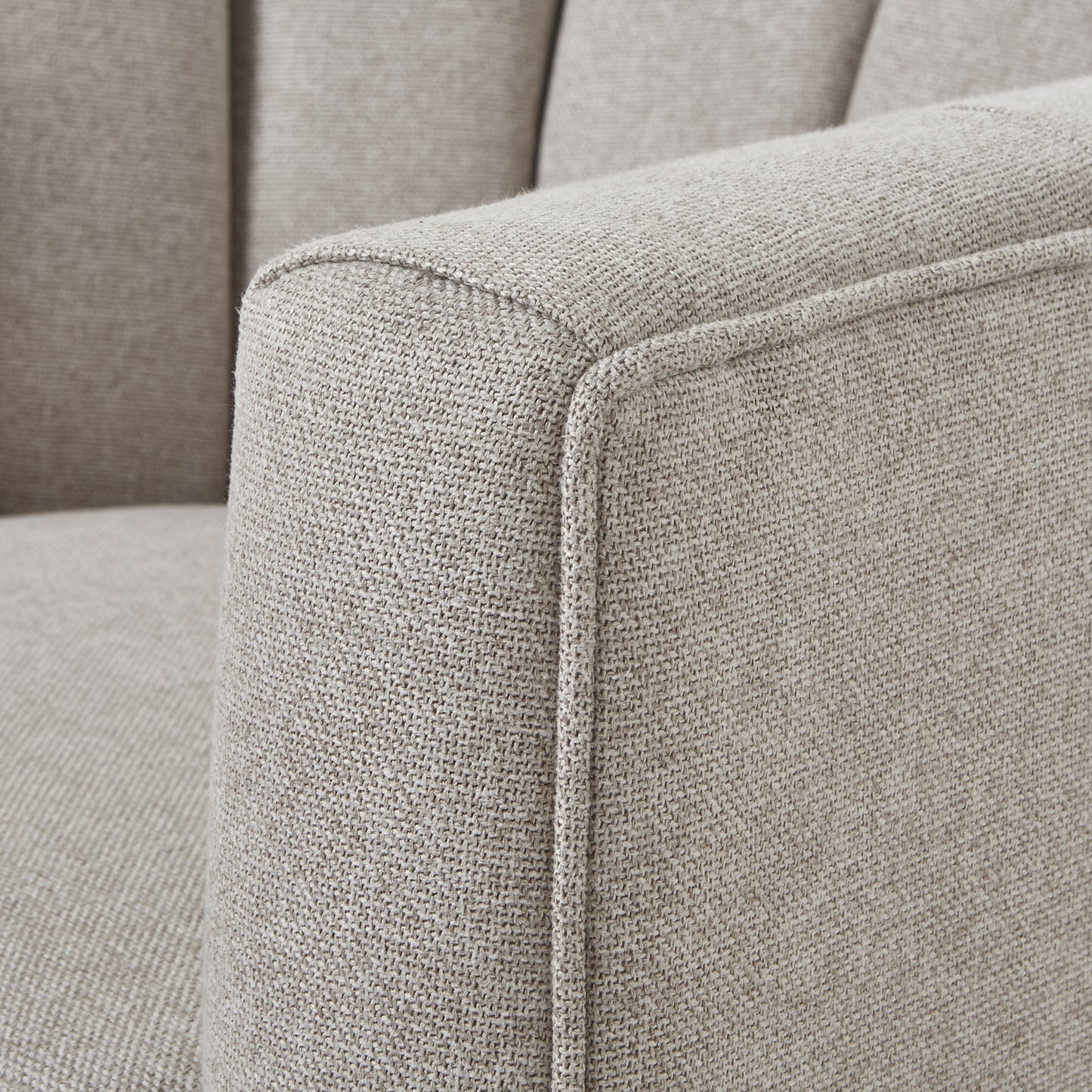 Lily Swivel Chair In Oatmeal Twill - Luxe Home Comforts