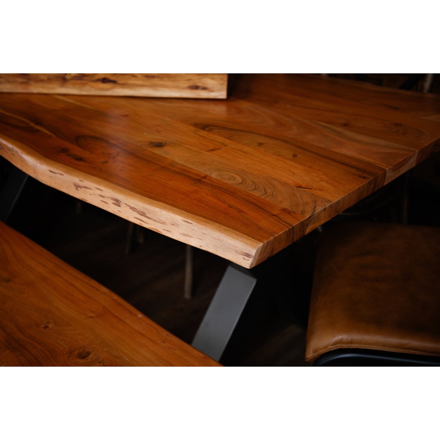 Live Edge Collection Large Dining Table - Luxe Home Comforts
