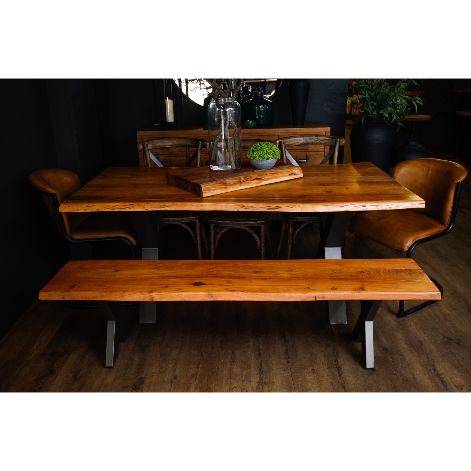 Live Edge Collection Large Dining Table - Luxe Home Comforts
