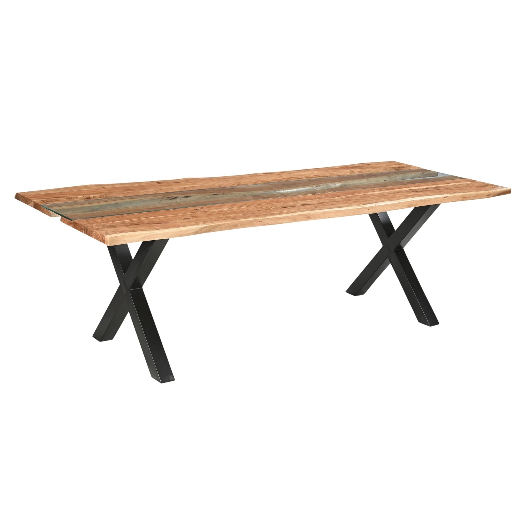 Live Edge Collection Large River Dining Table - Luxe Home Comforts