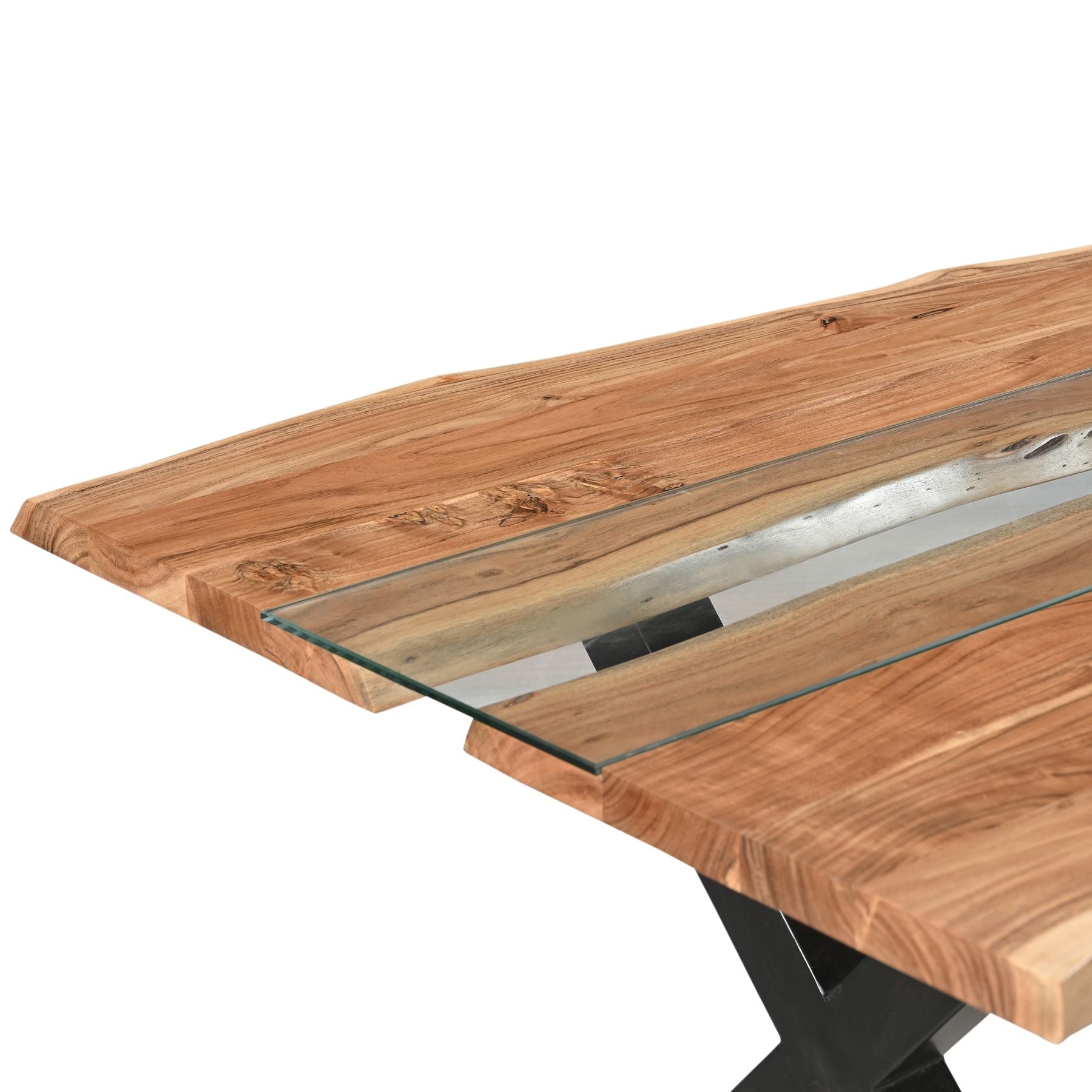 Live Edge Collection Large River Dining Table - Luxe Home Comforts