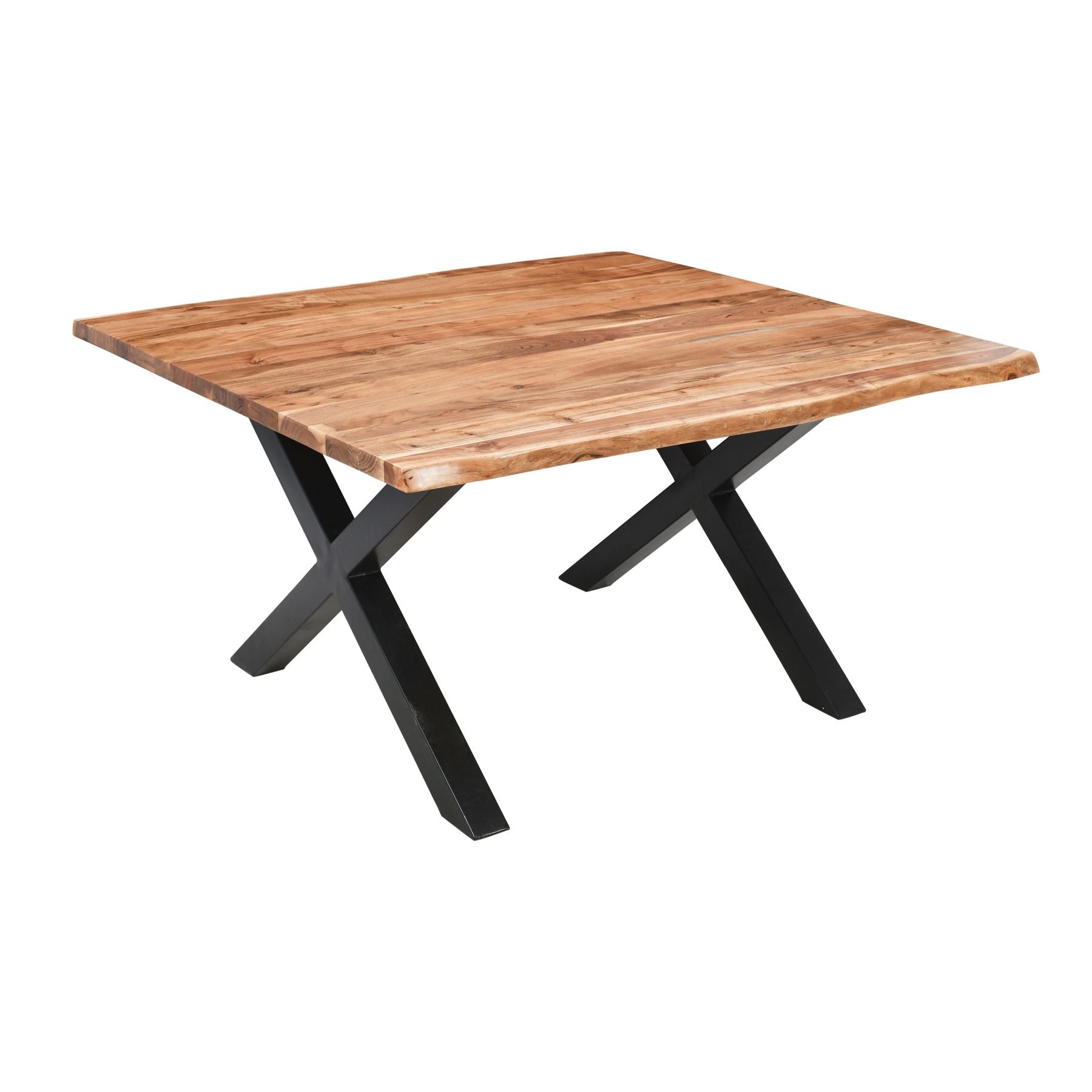 Live Edge Collection Large Square Dining Table - Luxe Home Comforts