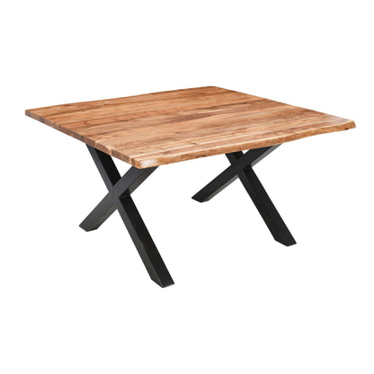 Live Edge Collection Large Square Dining Table - Luxe Home Comforts